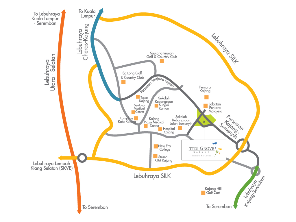 TTDI Grove Location Map